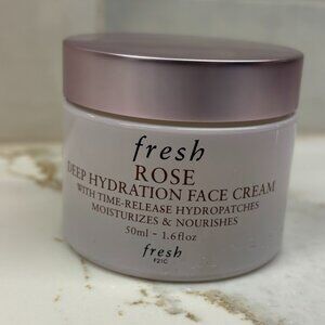 NEW SEALED Fresh Rose Deep Hydration Face Cream Time-Release Hydropatches 1.6oz